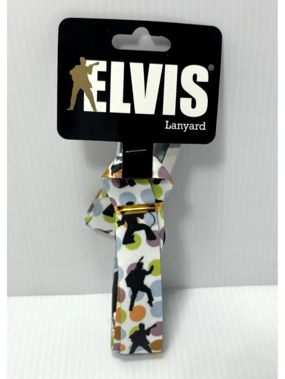 Elvis Presley Lanyard Camouflage Army Silhouette ID Badge Keys Holder, New